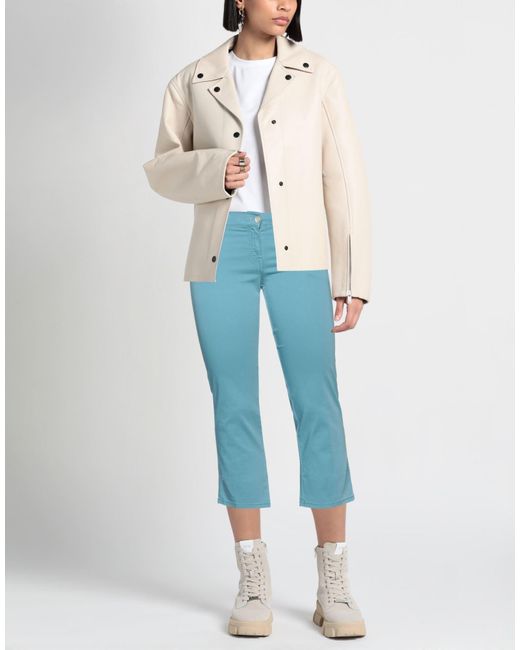Jacob Cohen Blue Pants Cotton, Elastane