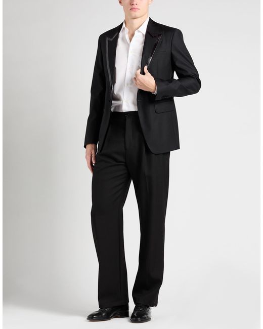 DSquared² Black Blazer Virgin Wool, Silk, Polyester, Polyamide for men