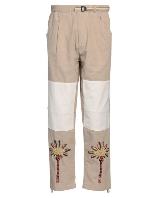 White Sand Natural Pants for men