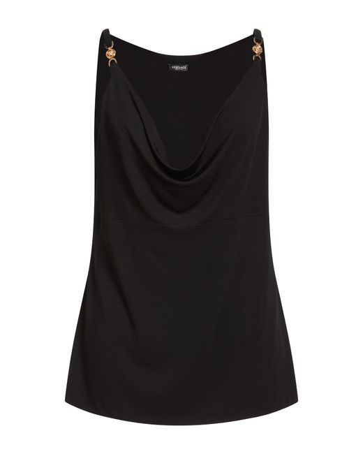 Versace Black Top Viscose, Elastane