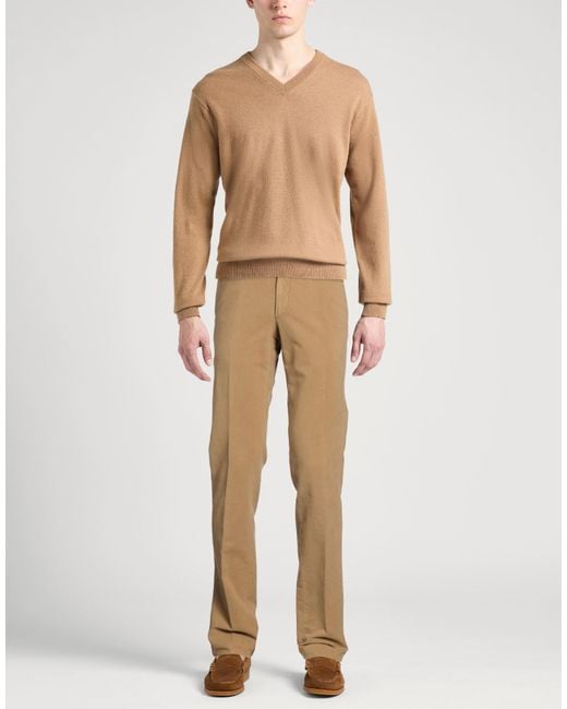 Incotex Natural Pants Cotton, Elastane for men