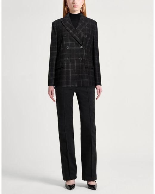 Eleventy Black Blazer Wool, Elastane