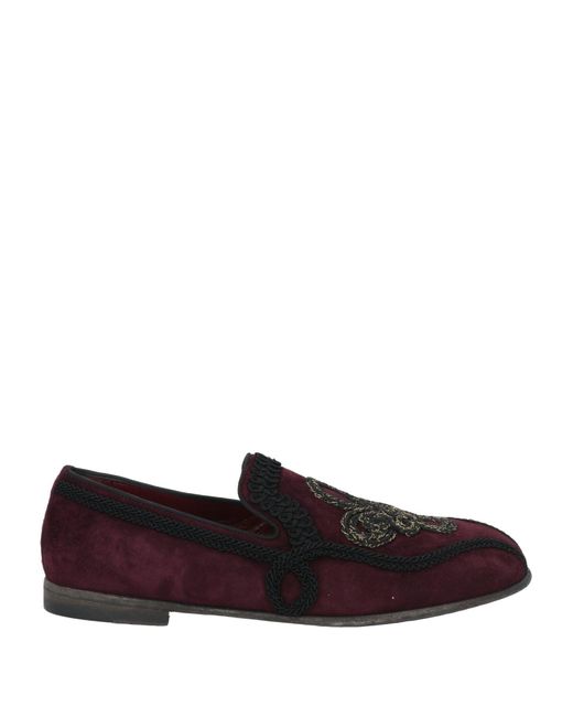 Dolce & Gabbana Red Loafers for men