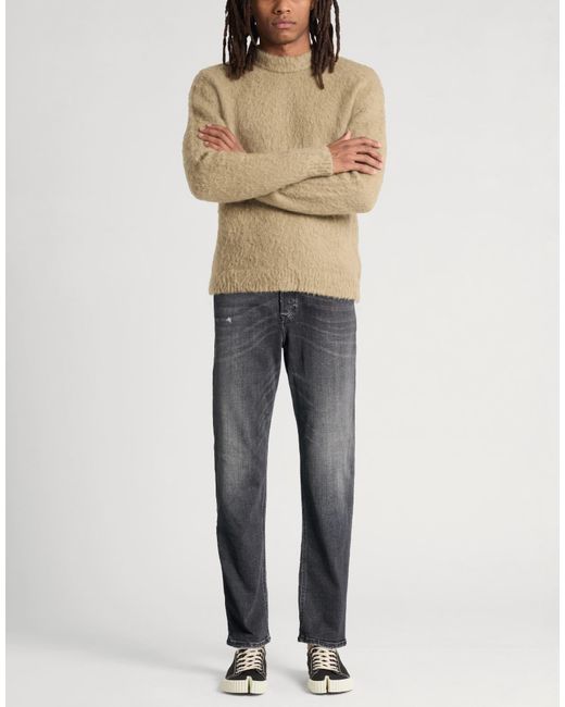 DIESEL Gray Jeans Cotton, Elastane for men