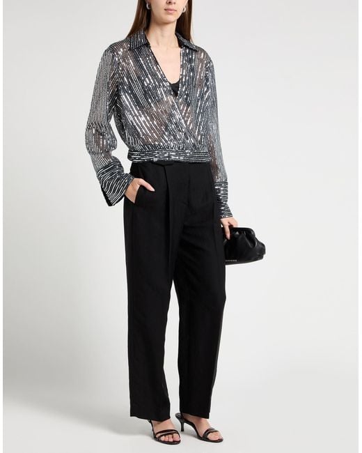 Semicouture Gray Lead Top Polyester