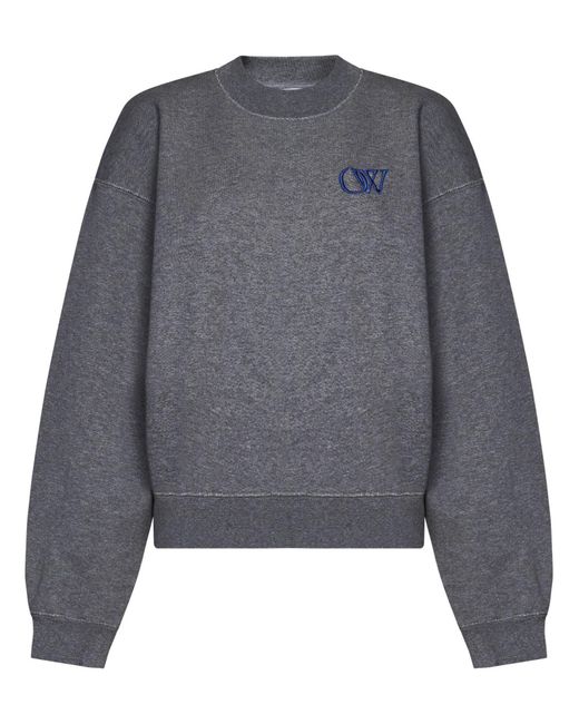 Off-White c/o Virgil Abloh Gray Sweatshirt