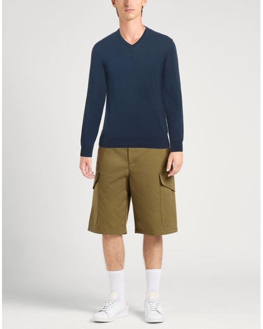 Alpha Studio Blue Sweater Cotton for men