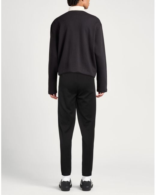 EA7 Black Pants Cotton, Polyester, Polyamide, Elastane for men