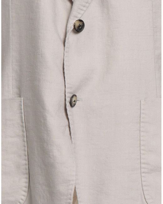 Windsor. Gray Blazer Linen, Lyocell, Elastane for men