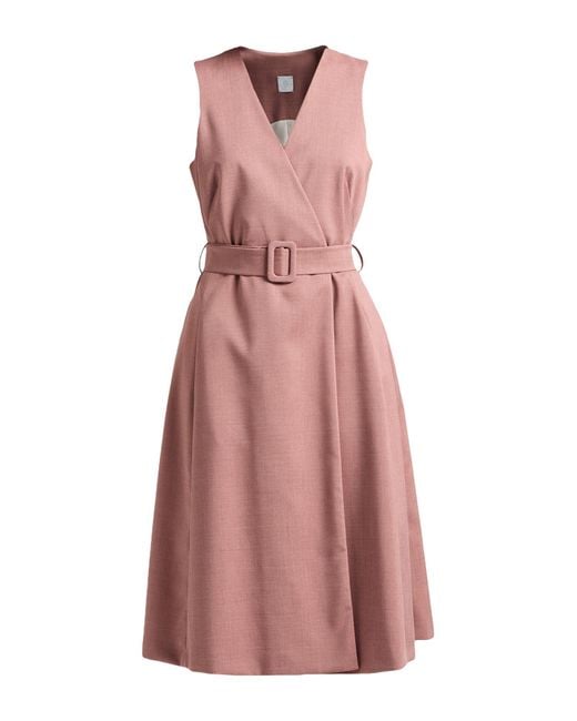 Eleventy Pink Midi Dress