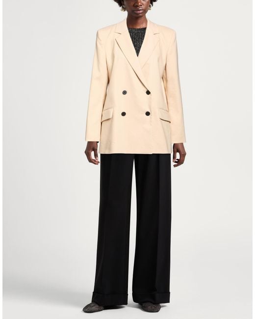 HUGO Natural Sand Blazer Polyester, Linen, Viscose, Elastane