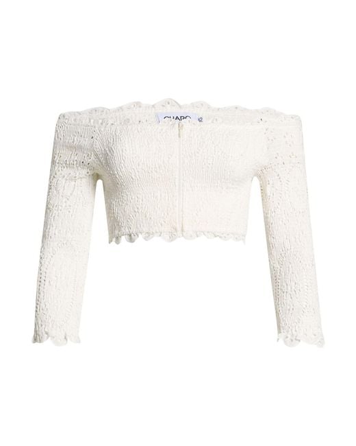 Charo Ruiz White Top Cotton, Polyester