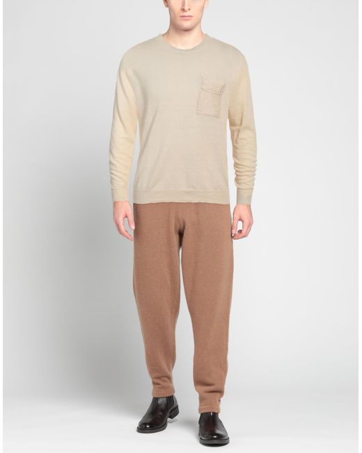 Grifoni Natural Sweater Linen, Cotton for men