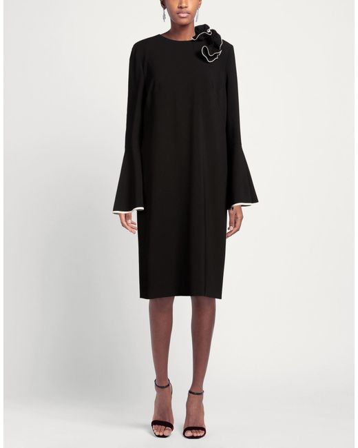 Clips More Black Midi Dress Polyester, Elastane