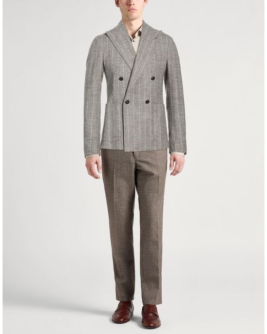 Tagliatore Gray Blazer Virgin Wool for men