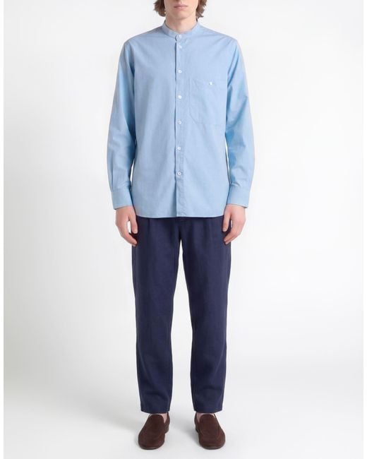 Barena Blue Light Shirt Cotton for men