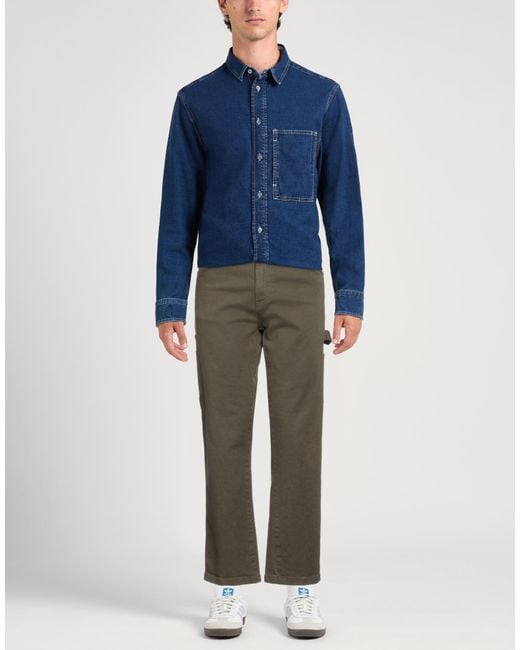 Imperial Gray Pants Cotton, Elastane for men