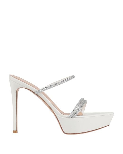 Gianvito Rossi White Sandals