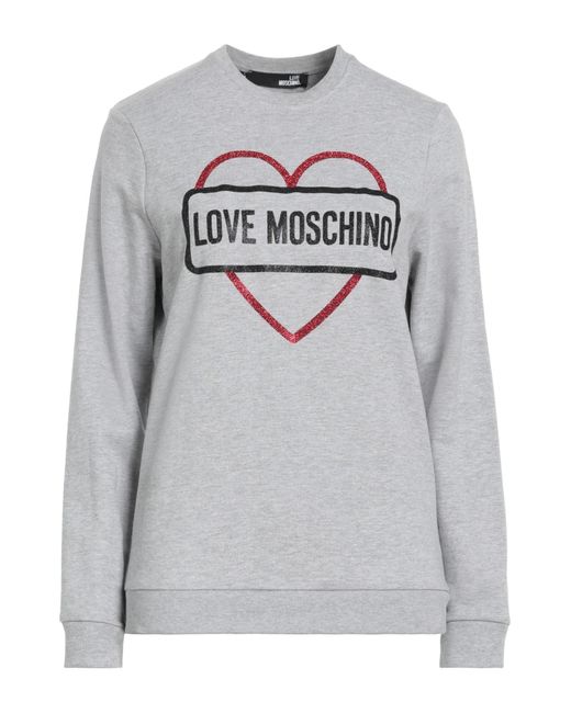 Love Moschino Gray Sweatshirt