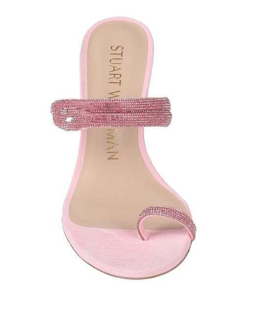 Stuart Weitzman Pink Thong Sandal