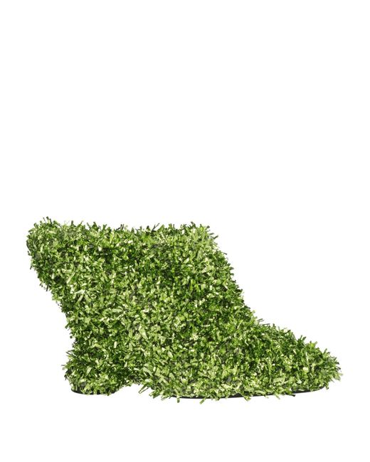 Dries Van Noten Green Mules & Clogs Textile Fibers
