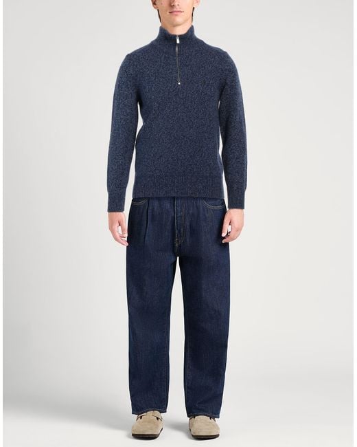 Brooksfield Blue Turtleneck for men