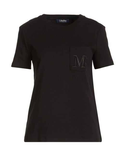 Max Mara Black T-Shirt Cotton
