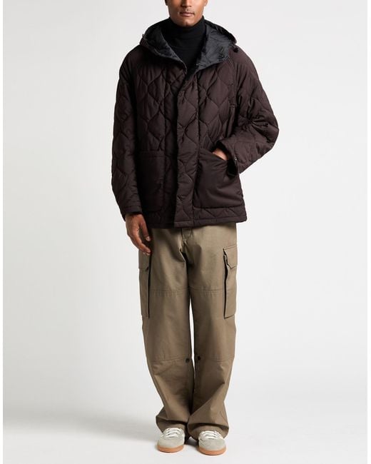 Hevò Black Dark Puffer Virgin Wool for men