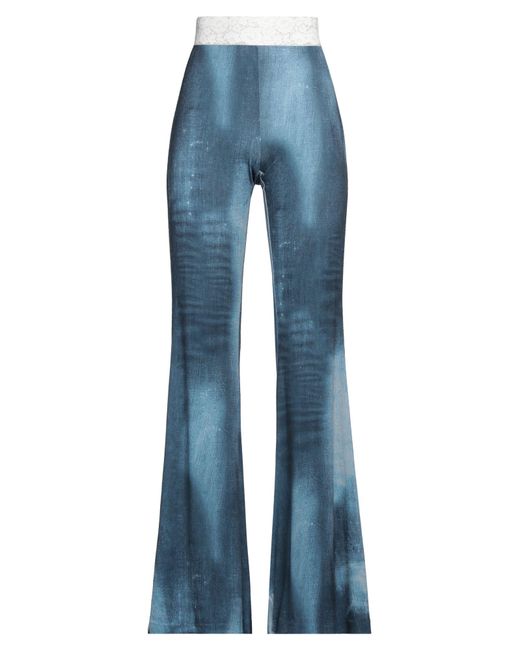 Bellavitis Blue Pants Polyester, Elastane