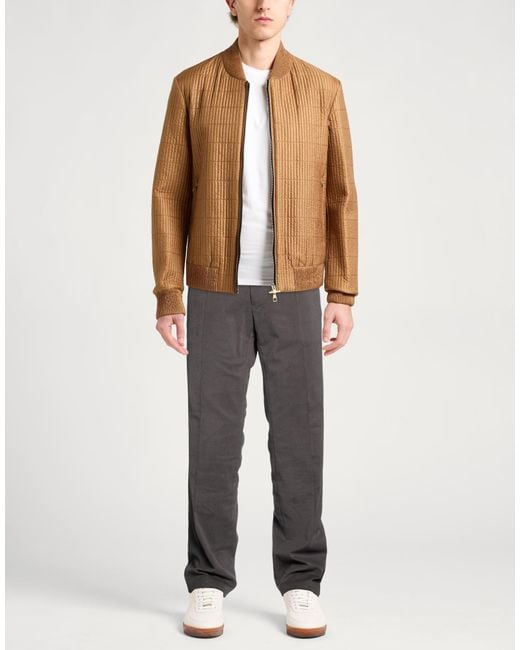 Santaniello Gray Pants Wool for men