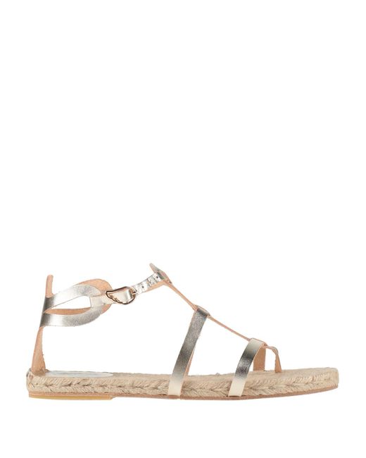 Castaner Natural Platinum Espadrilles Leather