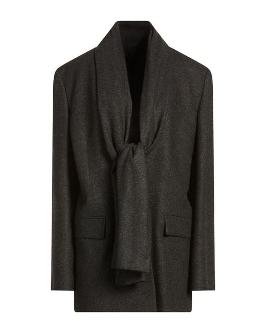 Totême Black Blazer Viscose, Wool