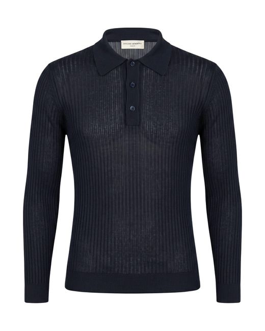 Officine Generale Blue Sweater Viscose