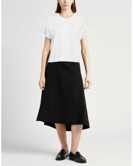 Majestic Filatures White T-Shirt Linen