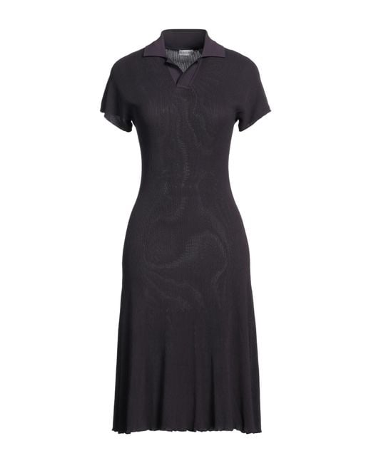 Burberry Black Midi Dress Viscose, Polyamide, Elastane