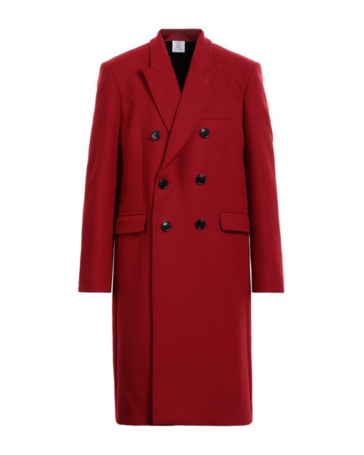 Vetements Red Coat for men