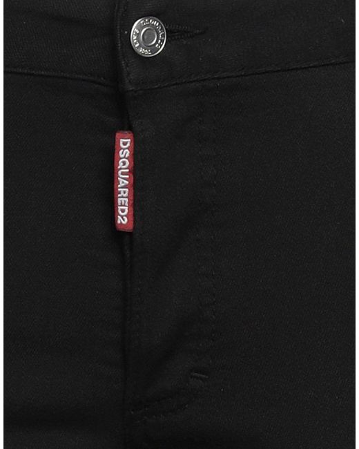 DSquared² Black Jeans Cotton, Elastomultiester, Elastane