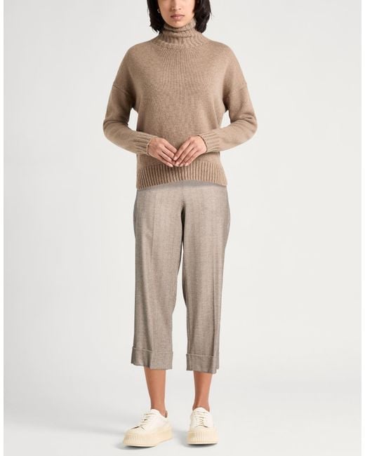 D.exterior Natural Light Pants Viscose, Wool, Polyester, Elastane