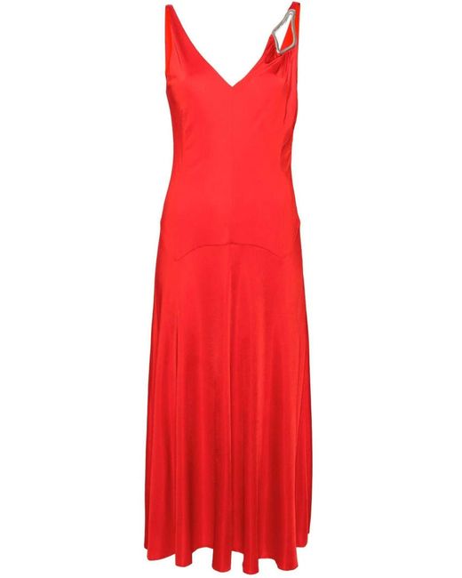 Robe longue Lanvin en coloris Red