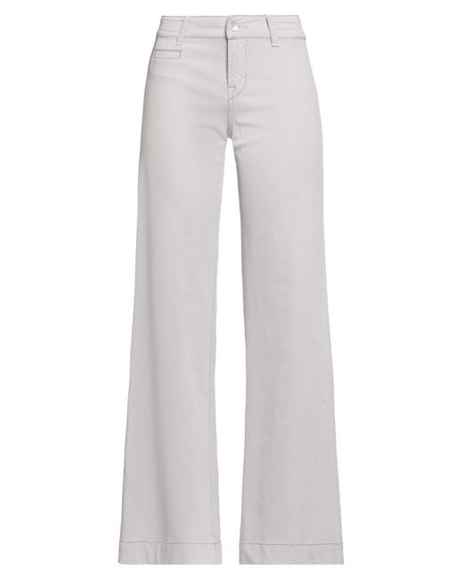 Jacob Cohen White Pants Cotton, Polyamide, Elastane