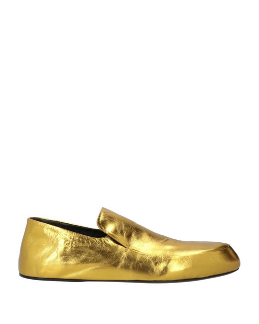 Jil Sander Yellow Loafers Leather
