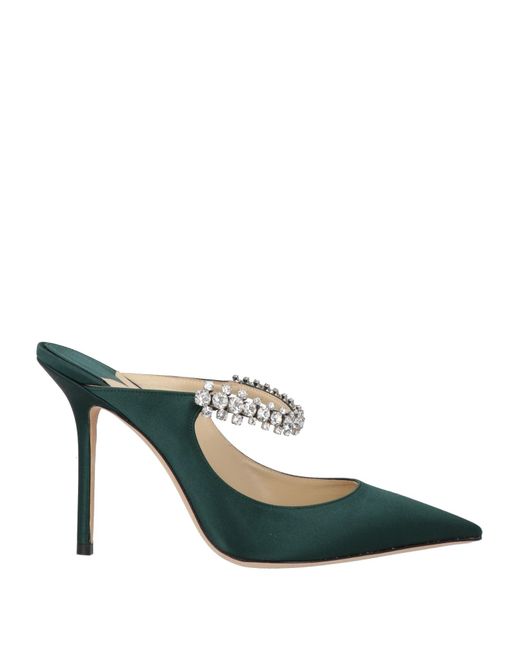 Mules & Zoccoli di Jimmy Choo in Green
