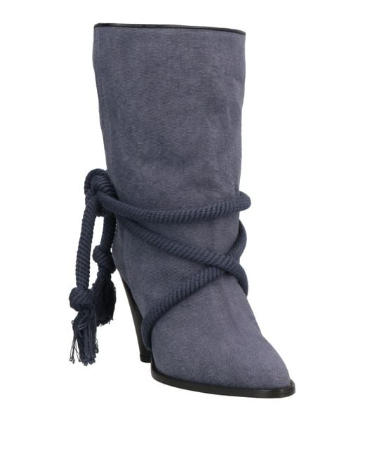 Isabel Marant Blue Ankle Boots