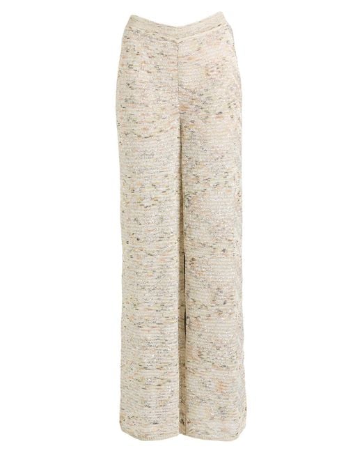 Missoni Natural Ivory Pants Viscose, Polyamide, Polyester, Metallic Fiber