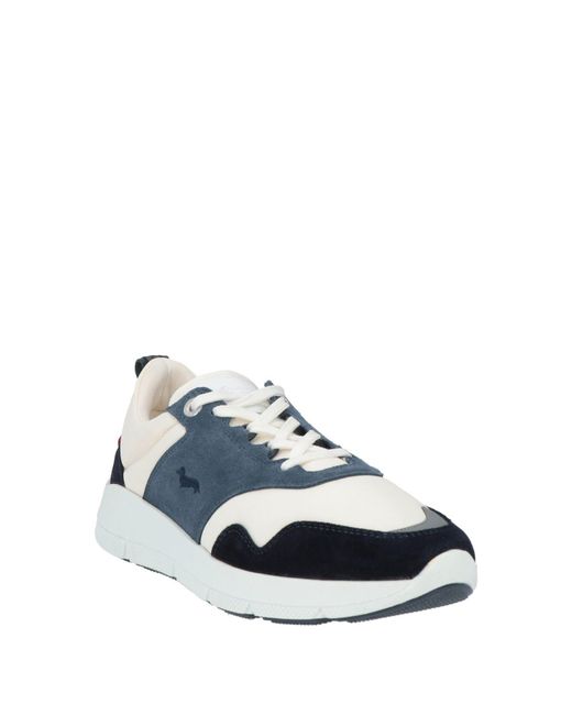 Harmont & Blaine Blue Sneakers Leather, Textile Fibers for men