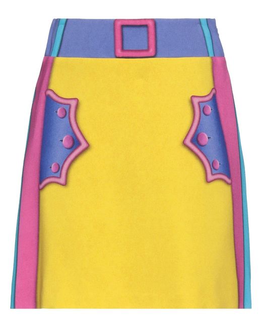 Moschino Yellow Mini Skirt