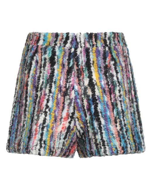 Missoni Blue Shorts & Bermuda Shorts Wool, Mohair Wool, Polyamide