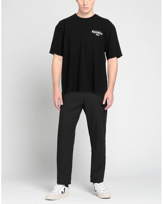 NAHMIAS Black T-Shirt Cotton for men