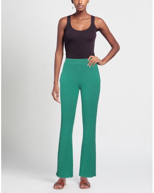 Alberta Ferretti Green Trouser