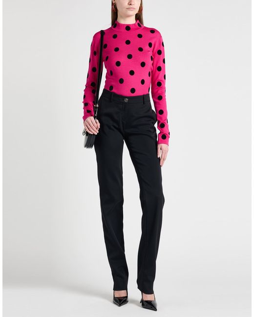 Versace Pink Turtleneck Virgin Wool